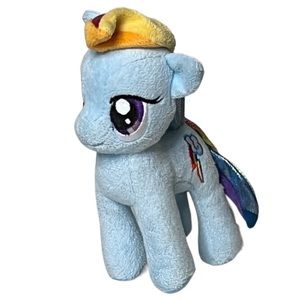 Rainbow Dash Stuffed Animal My Little Pony Plush 7" Blue Cloud Lightning Toy